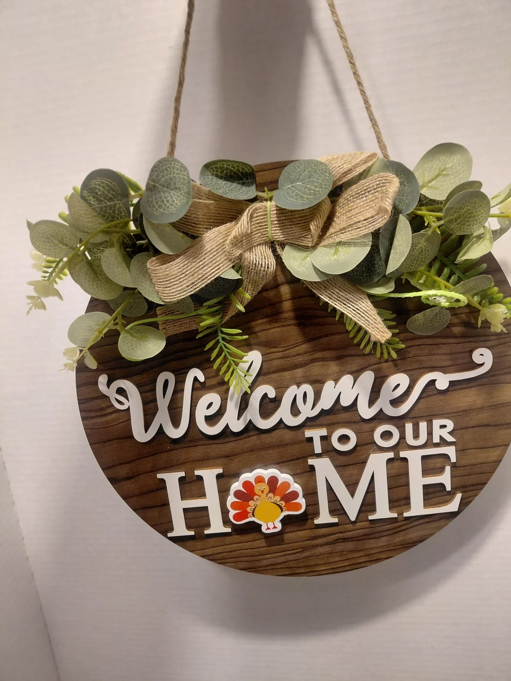 Welcome to our home sign interchangeable seasonal holiday magnets